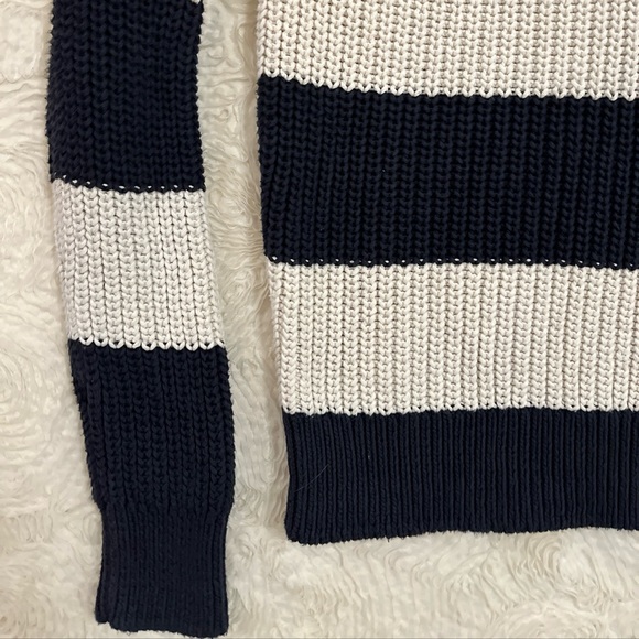 J CREW Mens Medium Navy Cotton Shaker Sweater - Picture 3 of 5